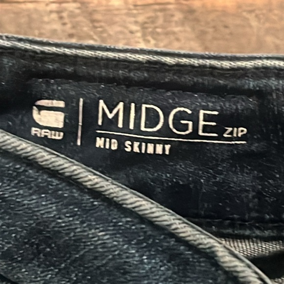 G STAR RAW Midge Zip Mid Skinny Jeans - Picture 6 of 13